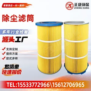 Dust Filter Cartridge Pleated Air Filter Cartridge Industrial Dust Collector Filter Cartridge For Powder Dust Removal thumbnail-4