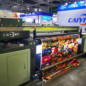 Caiyi 2.0m UV Hybrid Printer With Conveyor Belt for Backlit Fabric Printing CY-RF2000 thumbnail-1