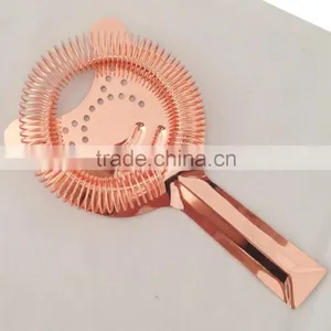 Stainless Steel Ice Cocktail Strainer With Copper Plated Color thumbnail-1