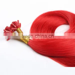 Keratin Virgin u Nail Fusion Pre Bonded Hair Extension 1g per Strand Customized Weight Acceptable thumbnail-6
