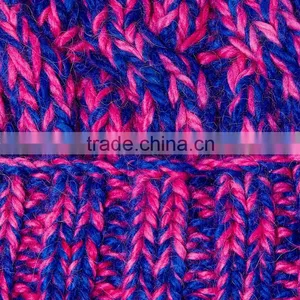 Wholesale Pictures of Crochet Knit Caps Custom Stripe Knitted Winter Cap thumbnail-2