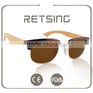 2016 New Fashion Factory Bamboo And Wood Sunglasses thumbnail-3