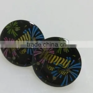 Novelty Gifts Clothing Accessories Custom Promotional LED Pin Badge With Butterfly Clutch thumbnail-3