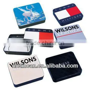 Luxury Rectangular Metal Wallet Tin Case Packaging thumbnail-1