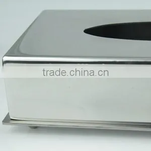 Bar Collection High-end Stainless Steel Table Tissue Box Holder thumbnail-5