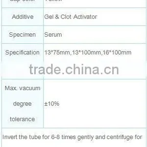 Gel & Clot Activator Tube/Blood Collection Tube thumbnail-2