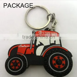 Promotional Custom Car Shaped Soft PVC Metal Keychain / Key Rings thumbnail-1