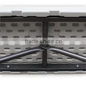 6-Portable-Plastic-Indoor-Outdoor-Picnic-Party-Camping-Dining-Folding-Bench thumbnail-2