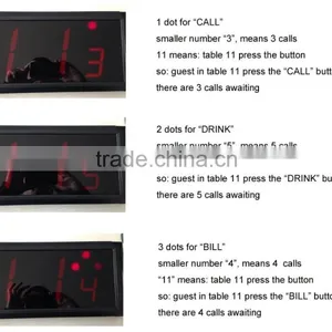 Electronic Waiter Caller Service Calling of Watch Pager and Call Service Buzzer thumbnail-4