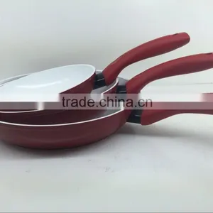 Best Saling Aluminum Non Stick Coating Pressed/Forged Cookware Set Frying Pan Skillet Set thumbnail-2