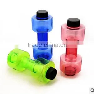 J225 550ml Plastic Cup Fitness Dumbbell Portable Sports Bottle thumbnail-1