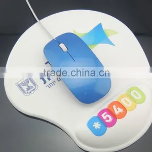 Mouse Pad With Wrist Rest Silicone Silica Gel Round GEL thumbnail-3