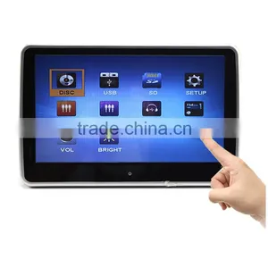 Chelong New 10.1inch Headrest DVD Player With Touch Screen/ Button With Bracket Hanging Behind of Front Seat thumbnail-1