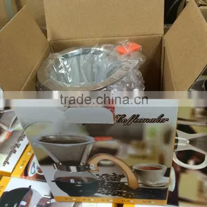 300ml Glass Manual Coffee Drip Kettle Drip Coffee Maker thumbnail-3