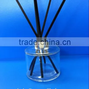 Custom High Quality 120ml Clear Aromatherapy Glass Bottle Reed Diffuser Empty Glass Aromatherapy Bottles Round With Cap thumbnail-1