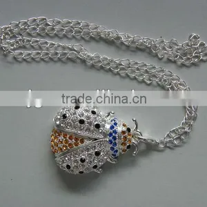 Cute Lovely Promotional Gift Diamond Beetle Shape Pendant USB thumbnail-1