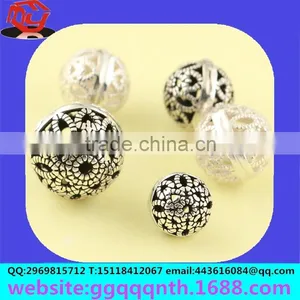 Accessories Copper Iron Embryo-cells Solid Hollow Drilled Perforated Tin Round Ball thumbnail-3