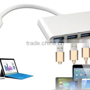 Type-C USB 3.0 3 in 1 Combo Hub for MacBook 12-Inch (with USB -C Charging Port) thumbnail-2