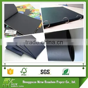 1mm/1.5mm/2mm/3mm Thick Solid Black Paperboard for Paiting Drawing Diary thumbnail-1