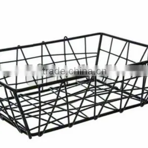 Rectangular Wire Zorro Baskets, Small, Black thumbnail-1