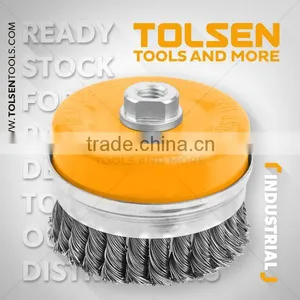 CUP TWIST WIRE BRUSH WITH NUT(HEAVY DUTY) thumbnail-1