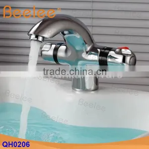 Brass Thermostatic Basin Mixer Thermostatic Basin Faucet Tap thumbnail-1