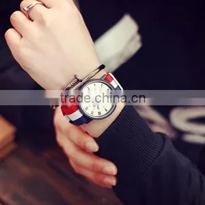 Retro Unisex Watch, Boyfriend Watch, Nylon Watchband, Antique, Brass Watch, Unique Watches, Vintage Style Leather Watch thumbnail-5
