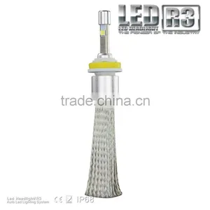 Factory Super Bright One Pair Silver 80w H11 Led Headlight White 6000K Bulbs 9600lm H11 Led Car Lamps thumbnail-3