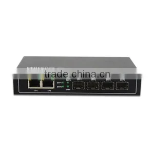Gigabit Ethernet Optical Fiber Switch 1000Mbps 2 Rj45 Ports & 4 Sfp Sockets thumbnail-2