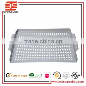Non-stick Charcoal BBQ Grill Pan For Round Or Rectangular For Outdoor Cooking Time thumbnail-1
