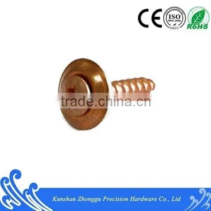Cross Pan Head With Self Tapping Screw Carbon Steel Zinc Yellow thumbnail-2