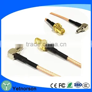 High Quality RG316 RF Jumper Cable Coaxial Cable RG316 With RP SMA and CRC9 Connector thumbnail-2