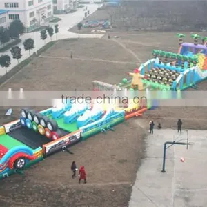 100X8 Filial Play Inflatable Obstacle Course for Sale thumbnail-1