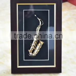 Music Gifts Cabinet Wood Box Saxophone Model Frame thumbnail-3