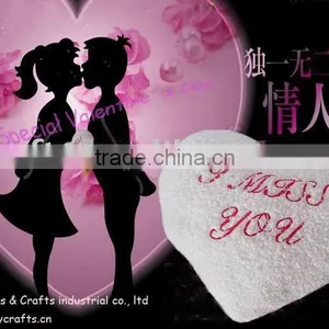 Plush " I Miss You" Heart Cushion thumbnail-1