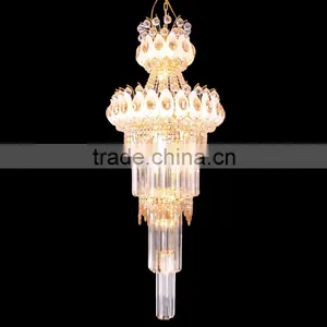 Spiral Stair Chandelier Remote Control Modern LED Chandelier for Home thumbnail-1