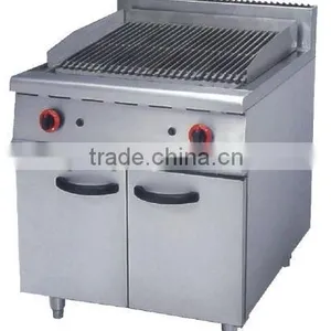 Gas Lava Rock Grill With Cabinet thumbnail-1