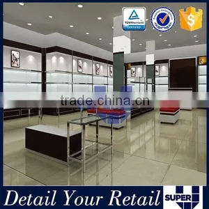 Shop Decoration Bright Modern Floor Stand Display Cabinet thumbnail-3