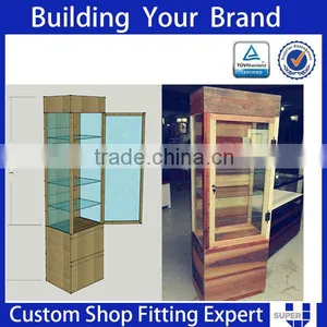 Wooden Led Gondola Optical Shop Counter Design thumbnail-4