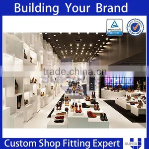 2016 New Design Wooden Step Display Shoes Furnitures for Stores thumbnail-4