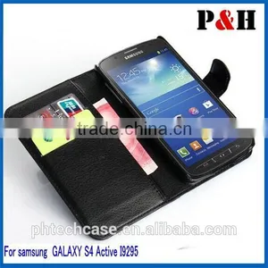 Stylish Hot Selling Wallet Leather Case for Samsung Galaxy s4 Active I9295 thumbnail-1