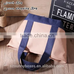 New Design Customized Lunch Bag Cotton Tote Bag Shopping Bag thumbnail-3