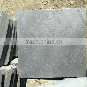 Black Natural Slate Plate 30x30 Stone Paver Black Slate Tile thumbnail-2