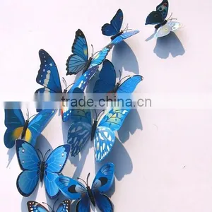 New 3D DIY 12PCS Multi-Color Butterfly Wall Sticker Home Wedding Room Art Decor thumbnail-6