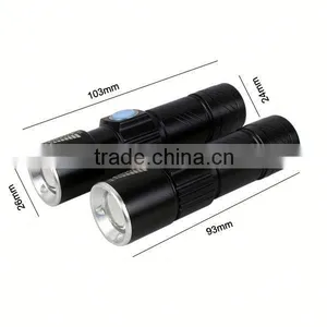 C92 Build in Battery USB Charger Rechargeable Led Torch Flashlight thumbnail-4