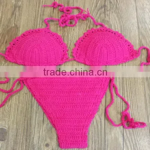Crochet Cream Swimwear thumbnail-5