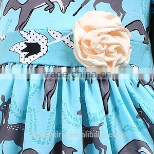 2016 Printed Cheap China Wholesale Kids Clothing Designs for Kids Evening Gown thumbnail-5