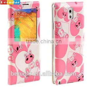 Hot Fashion Printing Leather Flip Open Cover for Samsung Galaxy Note 3 thumbnail-1