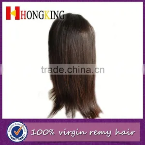 Unprocessed Human Hair Lace Front Wig With Bangs Made In China thumbnail-2
