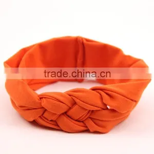 Fashion Bow Tie Plain Cotton Headwrap, thumbnail-5